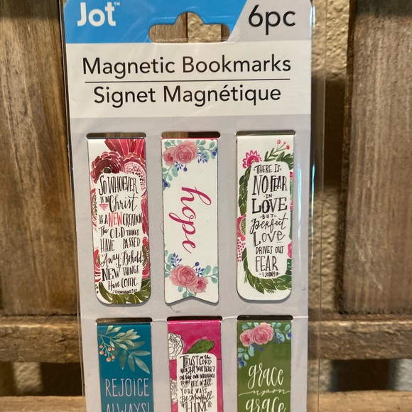 Religious Magnetic Bookmarks S/6, Hope Bookmark, Rejoice Always Grace Upon Grace - Picture 3 of 10